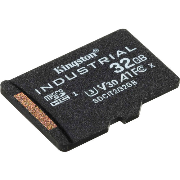 Kingston 32gb Microsdhc Industrial C10 A1 Pslc Card Single Pack W/o Adapter