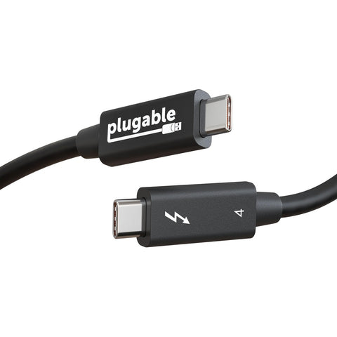 Plugable Technologies Plugable Thunderbolt 4 Cable  Thunderbolt Certified  2m/6.4ft, 100w Charging, Si