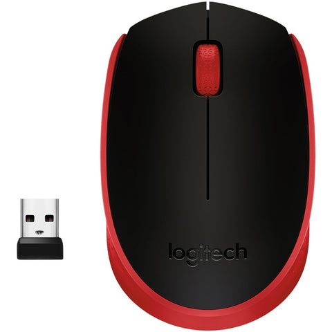 M170 Red Logitech Wireless Mouse M170 - Red - Clamshell Version