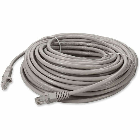 Add-on Addon 100ft Gray Cat 6 Pvc Ethernet Cable Snagless Bubble Boot Rj-45 M/m