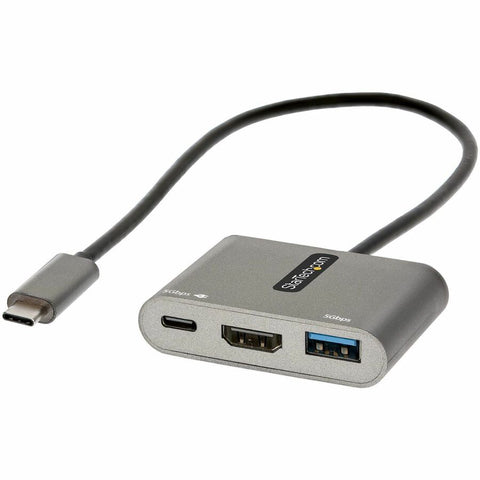 Startech Usb C Multiport Travel Adapter W/hdmi 4k 30hz Video - 13in Cable - Usb-a 5gbps/u