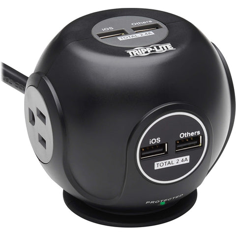 Eaton Tripp Lite Series Safe-it 3-outlet Spherical Surge Protector, 5-15r Outlet
