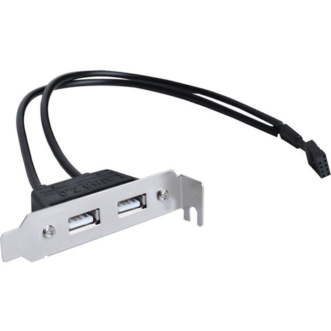 Siig, Inc. 2-port Usb 2.0 Low Profile Extension Bracket, Easily Converts A Motherboards Usb