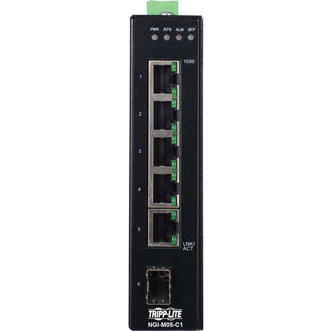Eaton Tripp Lite Series 5-port Managed Industrial Gigabit Ethernet Switch - 10/1