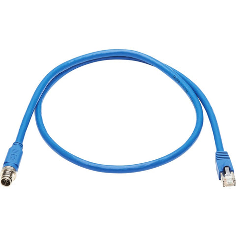 Eaton Tripp Lite Series M12 X-code Cat6a 10g F/utp Cmr-lp Shielded Ethernet Cabl