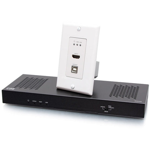 C2g 4k Hdbaset Hdmi + Usb Wall Plate To Box