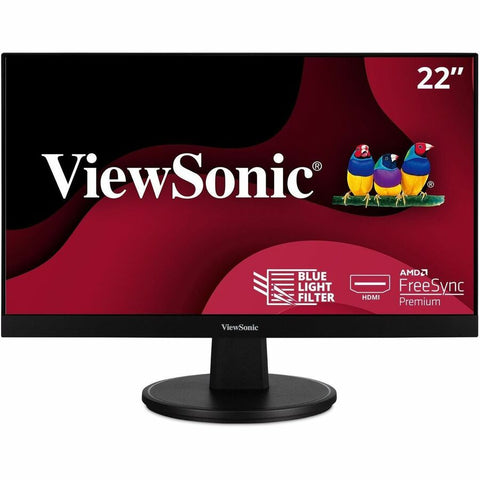 Viewsonic 22in Mva Lcd Monitor, Hdmi, Vga, Frameless, 1920x1080 Resolution.