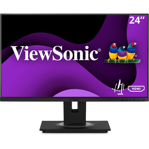 Viewsonic 24in Ergonomic 40-degree Tilt 1080p Ips Monitor W/ Hdmi, Dp, Vga.