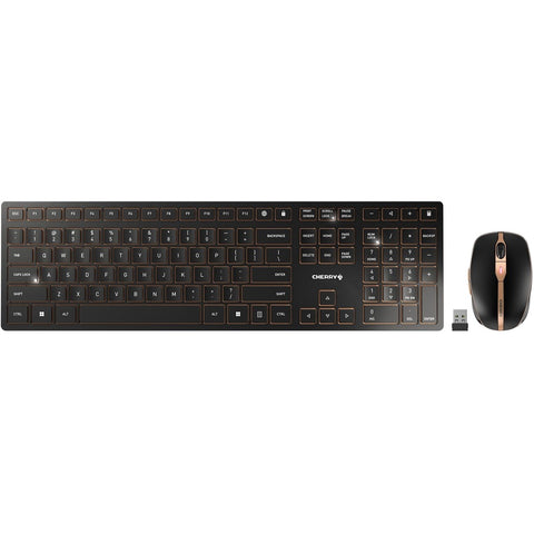 Cherry Americas Llc Bluetooth Or 2.4ghz Wireless, Aes-128 Bit 128 Encryption (keyboard & Mouse), 104