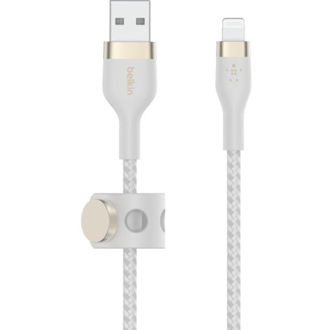 Belkin International Inc Usb-a To Ltg, Braid Sil, 2m, Wht