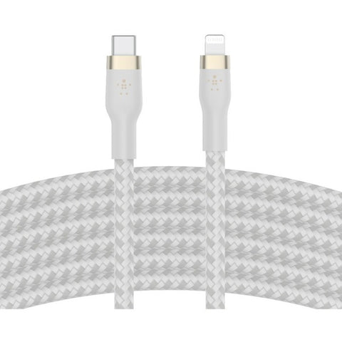 Belkin International Inc Usb-c To Ltg,braid Sil,3m, Wht