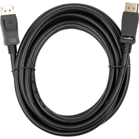 Rocstor Premium Displayport 1.4 Cable - 10 Ft (3m) - 8k/60hz Supports Up To 7680 X 4320