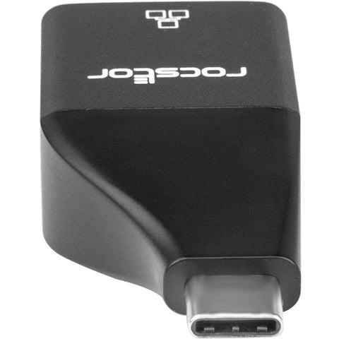 Rocstor Portable Usb-c To Gigabit Ethernet Adapter - 1gbps Nic Usb-c To Rj45 Por