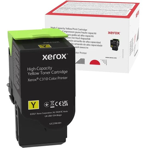 Genuine Xerox Yellow High Capactiy Toner Cartridge, Xerox C310 Color Printer,  (