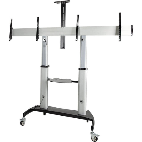 Startech Heavy Duty Dual Screen Rolling Tv Stand For 37-60in Vesa Displays (110lb/each) -