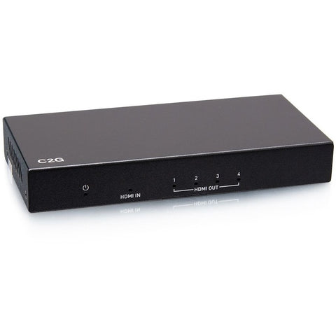 C2g 4-port Hdmi Distribution Amplifier Splitter - 4k 60hz - Hdr - 7.1 Audio