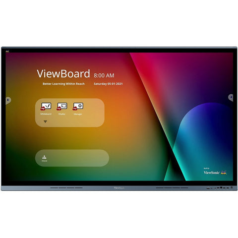 Viewsonic 65in Viewboard 4k Interactive Flat Panel With Pcap Technology,3840 X 2160 Resolu