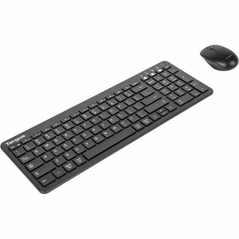 Targus Antimicrobial Midsize Keyboard And Comfort Mouse Bundle Akb863 + Amb582 Black