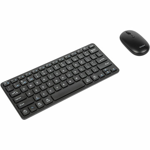 Targus Antimicrobial Compact Keyboard And Compact Mouse Bundle Akb862 + Amb581 Black