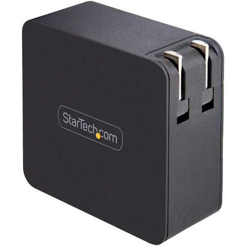 Startech 60 Watt Pd Universal Usb-c Laptop Ac Wall Charger W/ 6ft Cable - Compact Travel