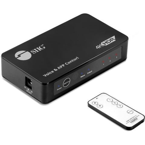 Siig, Inc. Siig 3x1 Hdmi Switch W/voice App Control