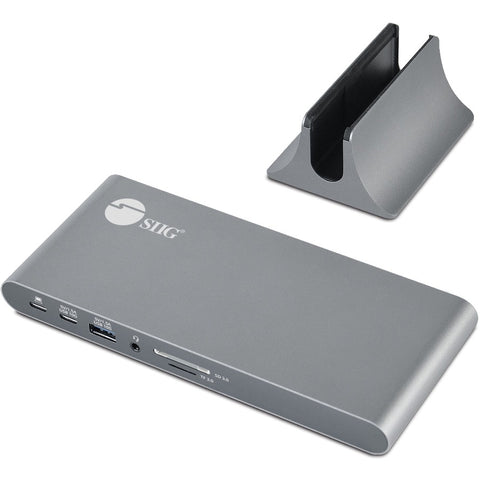 Siig, Inc. Dual Monitor Usb-c Docking Station, Mst Docking Station, Dual Hdmi 4k60hz, 1x Us