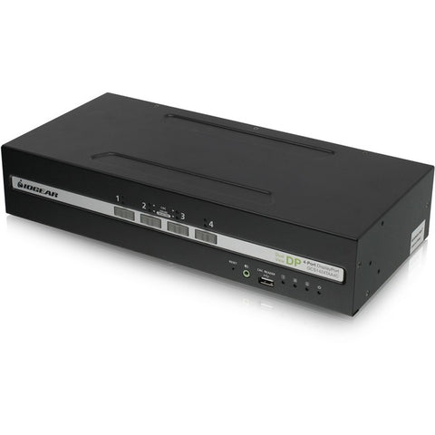 Iogear 4-port Dual View Displayport Secure Kvm Switch W/audio And Cac Support