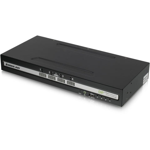 Iogear 4-port Single View Displayport Secure Kvm Switch W/audio And Cac Support
