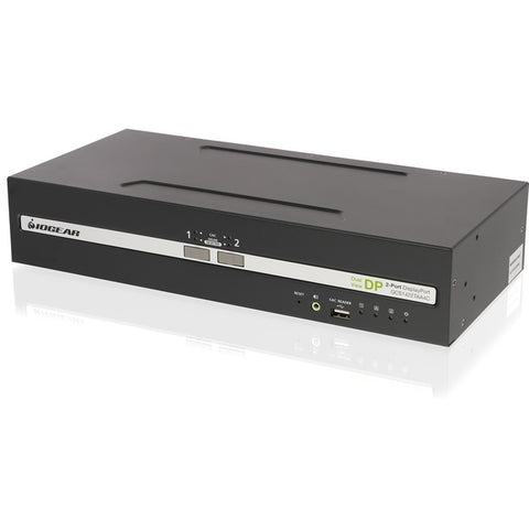 Iogear 2-port 4k30hz Dual View Displayport Pp4.0 Secure Kvm Switch W/audio And Cac Supp