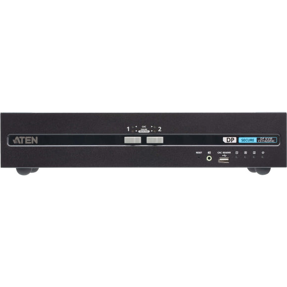 Aten 2-port Usb Dvi Dual Display Pp4.0 Secure Kvm W/ Cac Support