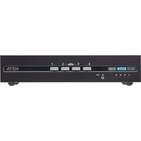 Aten 4-port Usb Dvi Dual Display Pp4.0 Secure Kvm