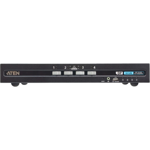 Aten 4-port Usb Dp Singlel Display Pp4.0 Secure Kvm W/ Cac Support