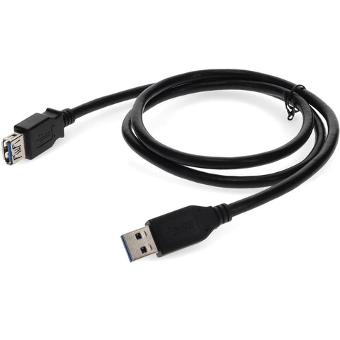 Add-on Addon 2m Usb 2.0 (a) Male To Male Black Cabl