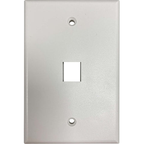 Eaton Tripp Lite Series Safe-it 1-port Single-gang Keystone Wall Plate, Antibact