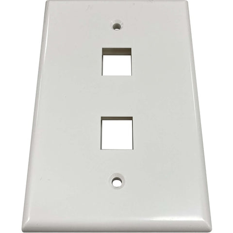 Eaton Tripp Lite Series Safe-it 2-port Single-gang Keystone Wall Plate, Antibact
