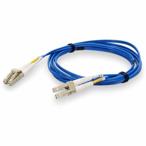 Add-on Addon 3m Lc (male) To Lc (male) Om4 Straight Blue Duplex Fiber Ofnr (riser-rated