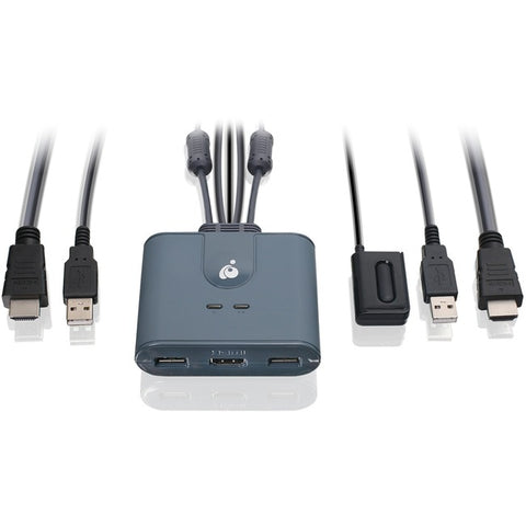 Iogear 2-port Full Hd Kvm Switch With Hdmi And Usb  Connections. For 2 Hdmi Pc Share On