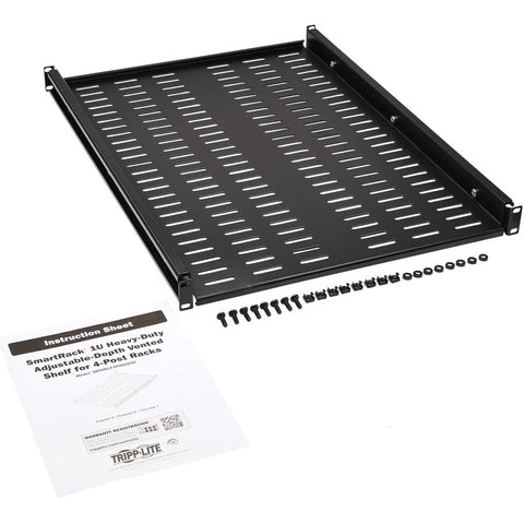 Eaton Tripp Lite Series Smartrack Adjustable-deep Steel Rack Shelf - 1u, Vented,