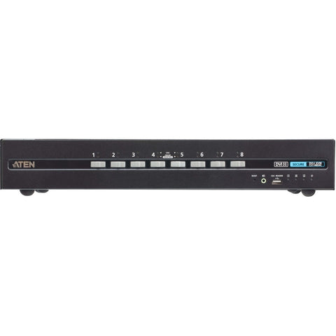 Aten 8-port Usb Dvi Dual Display Pp4.0 Secure Kvm W/ Cac Support
