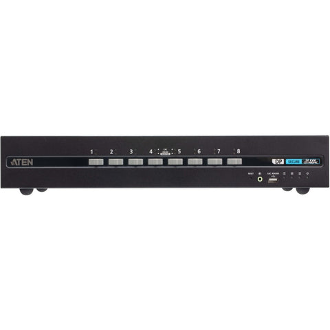 Aten 8-port Usb Dp Dual Display Pp4.0 Secure Kvm W/ Cac Support