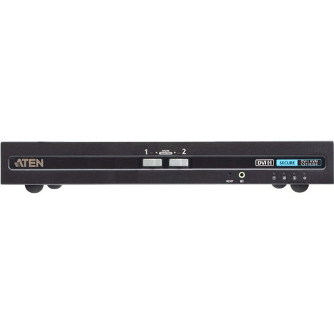 Aten 2-port Usb Dvi Single Display Pp4.0 Secure Kvm