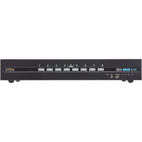 Aten 8-port Usb Dvi Single Display Pp4.0 Secure Kvm W/ Cac Support
