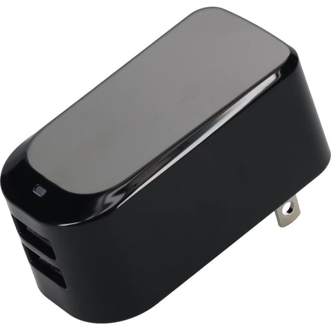 Add-on Addon Dual-port Nema 1-15p Male To 2xusb 2.0 (a) Female 5v At 2.1a Wall Charger