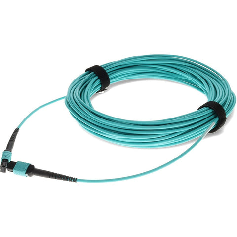 Add-on Addon 15m Mpo/upc To Mpo/upc Aqua Om4 Ofnp (plenum-rated) 12-strand Fiber Patch