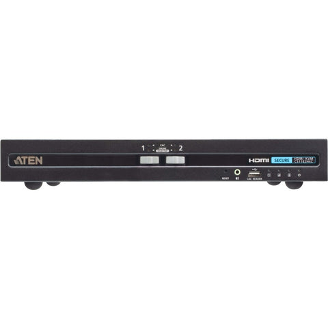 Aten 2-port Usb Hdmi Single Display Pp4.0 Secure Kvm W/ Cac Support