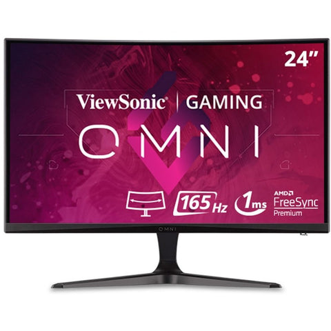 Viewsonic 24in Curved 165 Hz Gaming Monitor W/freesync,1920x1080 Resolution,1ms (mprt) Res