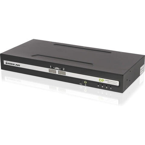 Iogear 2-port Single View Displayport Pp4.0 Secure Kvm Switch W/audio. Taa Compliance