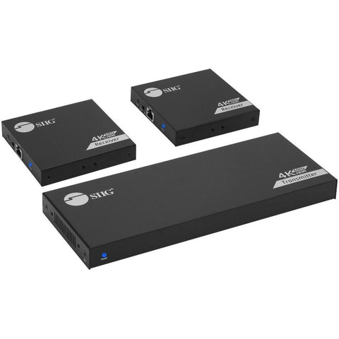 Siig, Inc. 1x2 4k 60hz Hdmi Splitter Over Cat6 Extender With Loopout, Ir, Arc & Rs-232