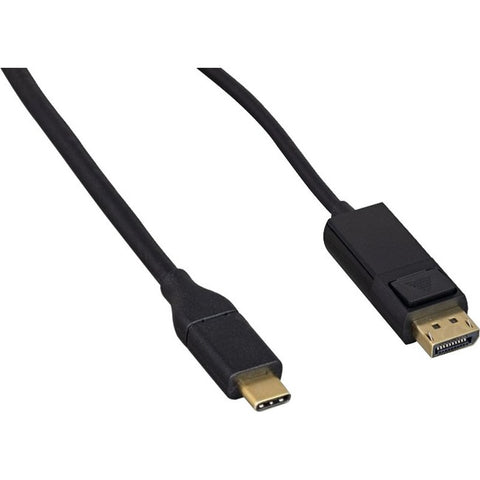 Enet Solutions, Inc. Usb 3.1c Male To Displayport Male W/latches4k 60hz Black Cable 6ft