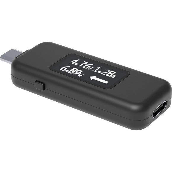 Plugable Technologies Plugable Usb C Power Meter Tester For Monitoring Usb-c Connections Up To 240w -